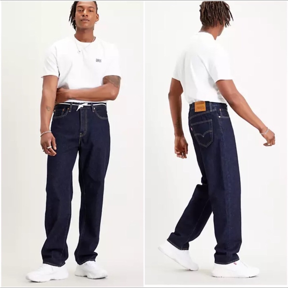 Levi’s Premium Capital E Stay Loose Cropped Jeans Blue
